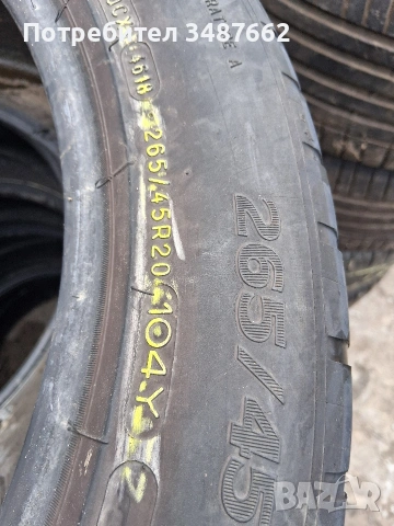 265 45 20 MICHELIN 2бр.летни , снимка 4 - Гуми и джанти - 53876553