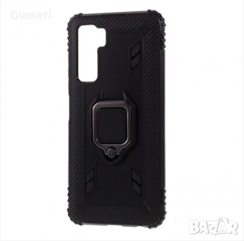 Huawei P40 lite 5G Удароустойчив гръб с метален пръстен , снимка 3 - Калъфи, кейсове - 30304777