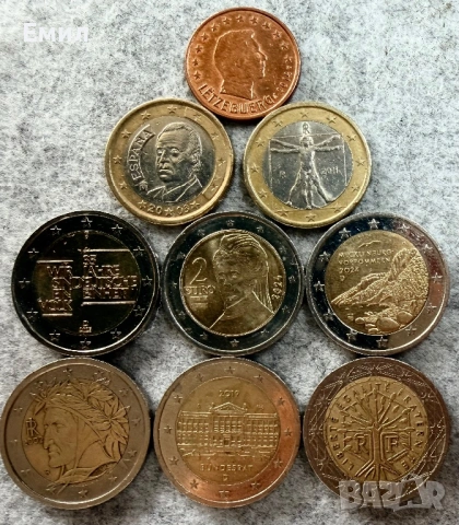 2 лота от Евро монети 1 лот от 9 монети, 2 лот от 27 монети, снимка 4 - Нумизматика и бонистика - 53452721