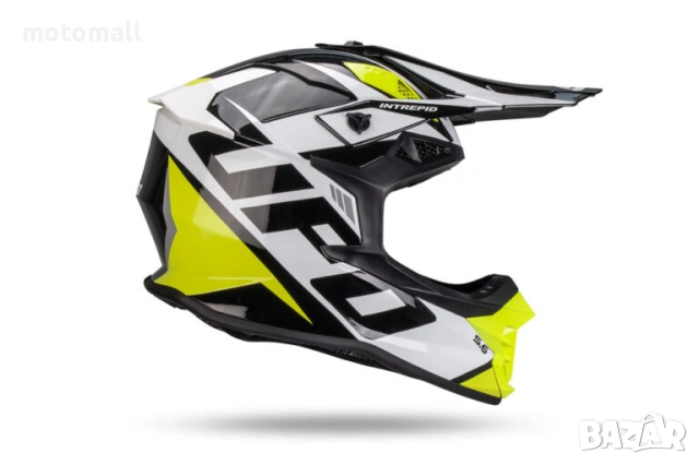Крос каска UFO  Intrepid BIANCO/NERO, снимка 5 - Аксесоари и консумативи - 54216338