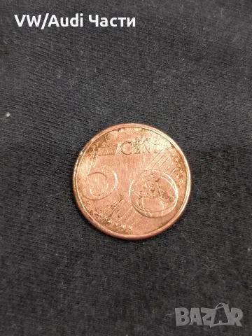 Монета 5 евро цента Германия 2002г. буква D