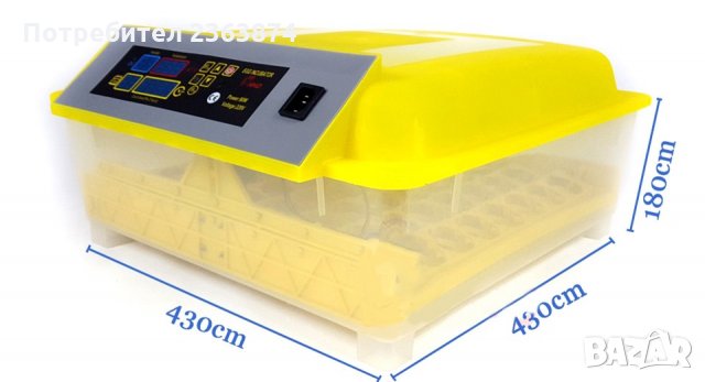 Инкубатор 48 яйца, снимка 3 - Други стоки за животни - 29459849
