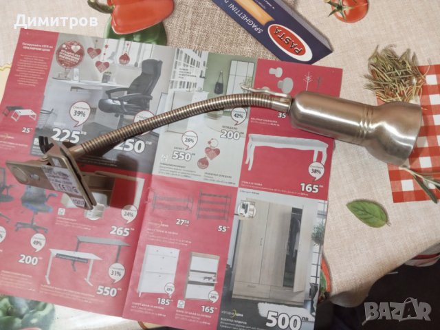 Настолна лампа със щипка, снимка 1