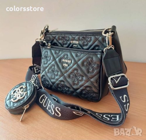 Черна чанта Guess/3в1 код SG-Z127, снимка 5 - Чанти - 42277846
