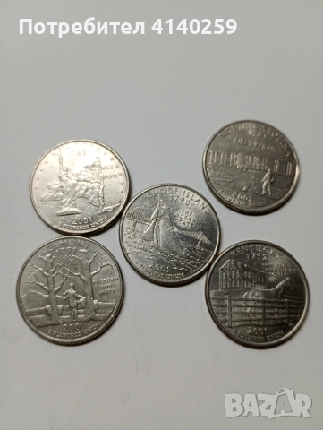 САЩ 1/4 КУОРТЪР ДОЛАР 2001 Г 