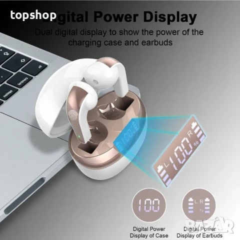 НОВИ Безжични слушалки DOBOPO, Bluetooth 5.3, 40H Premium Sound, снимка 3 - Слушалки и портативни колонки - 50493353