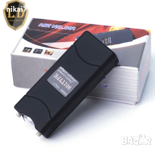 военен мощен електрошок удобен дизайн с лед фенер кальо за оцеляване, снимка 7 - Екипировка - 42102138