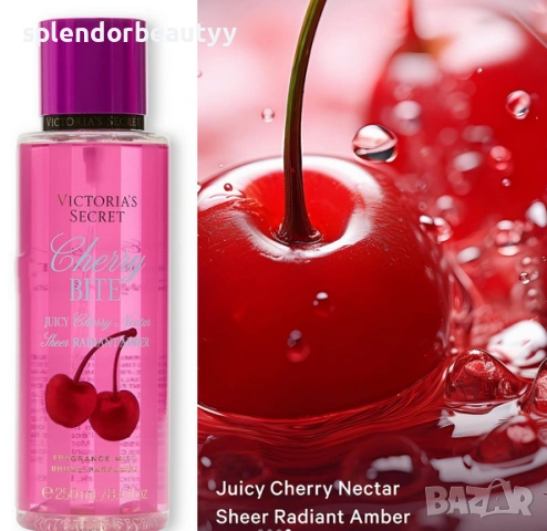 Victoria’s Secret Cherry Спрей за тяло, снимка 4 - Козметика за тяло - 54210021