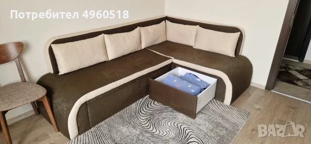 Кухненски ъглов диван, снимка 4 - Дивани и мека мебел - 56234168