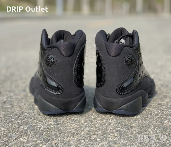!НОВИ! Air Jordan 13 Retro | Black/Cap and Gown | + КУТИЯ, снимка 5 - Маратонки - 55750285