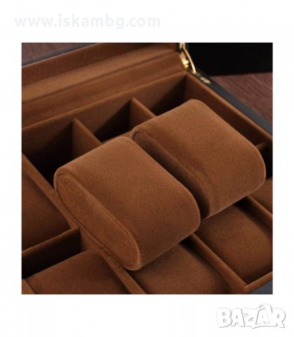 ЧЕРНА ДЪРВЕНА КУТИЯ ЗА 6, 10 ИЛИ 12 ЧАСОВНИКА И АКСЕСОАРИ - код 2656, снимка 10 - Подаръци за мъже - 33927865