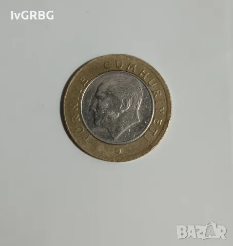 1 лира Турция 2021 Турска монета 1 лира 2021 Турция , снимка 3 - Нумизматика и бонистика - 48761998