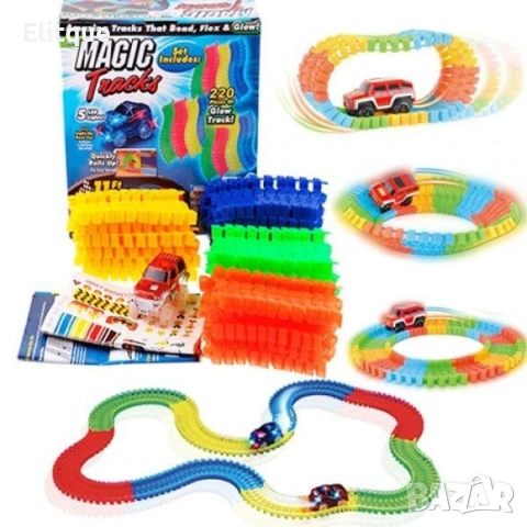 Magic Tracks – Детска светеща писта (220 части) 🚗, снимка 6 - Други - 53280037