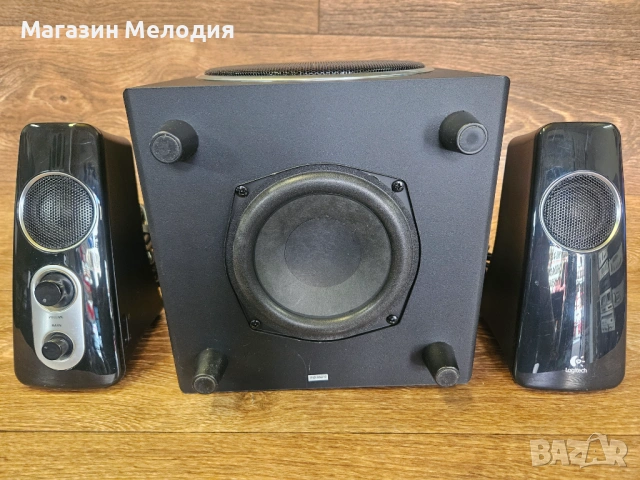 Компютърни колони Logitech Z523 2.1 Мощна аудио система с 360-градусов звук. , снимка 9 - Тонколони - 54192766