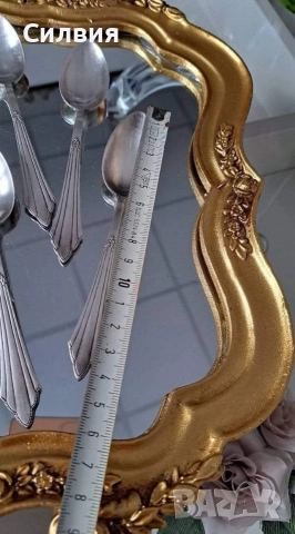 Посребрени десертни лъжички , снимка 6 - Прибори за хранене, готвене и сервиране - 52719916