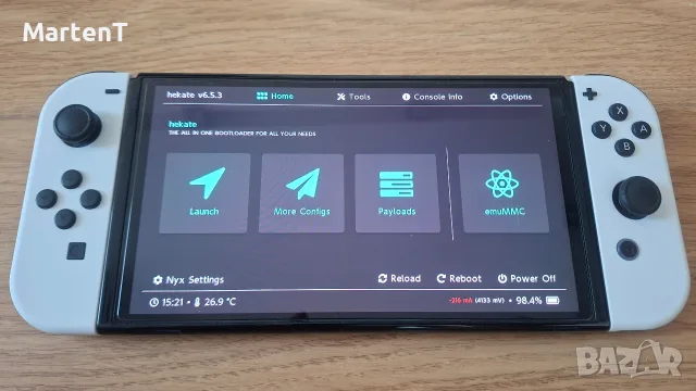 Nintendo Switch OLED 64 GB - бял, модчип, екстри, снимка 10 - Nintendo конзоли - 56072227