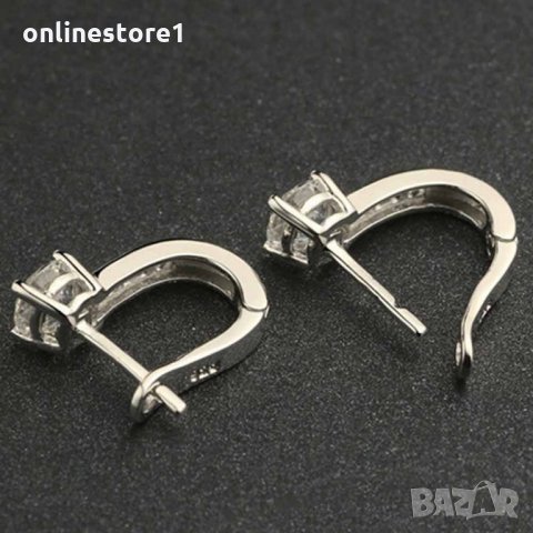 Сребърни обеци 925 - Индира Код: BX514, снимка 5 - Обеци - 33746380