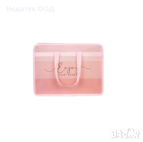  Папка за файлове, с цип, розова, 34x9.5x25.5cm, снимка 2 - Други - 44739566