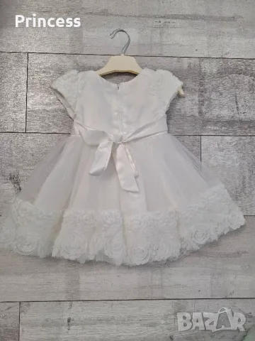 Дантелена детска официална рокля 6м, снимка 3 - Бебешки рокли - 49540122