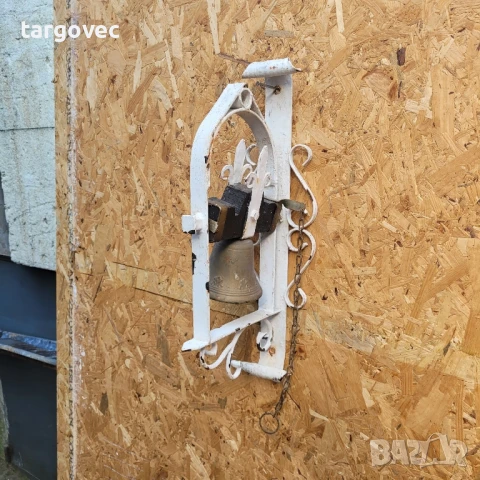 оригинална старо ръчно правена камбана за врата ковано желязо, снимка 2 - Други - 50679411