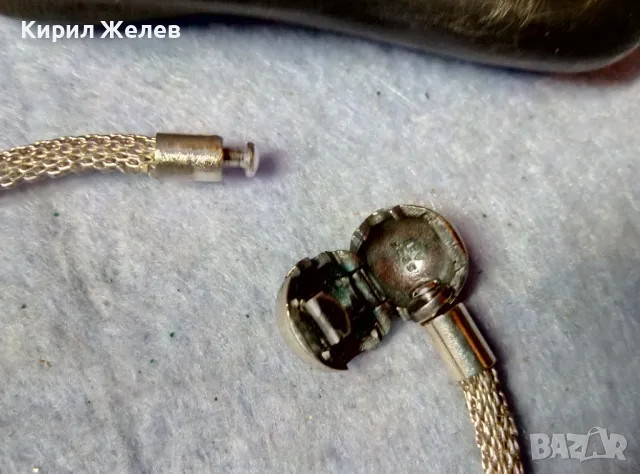 ПАНДОРА ПОСРЕБРЕНА Фешън АРТ ГРИВНА от БЛАГОРОДНА СТОМАНА с МАРКИРОВКИ S925 ALE PANDORA 32581, снимка 11 - Гривни - 48493223