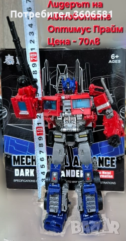 Трансформиращ се модел на Мегатрон/Megatron и Оптимус Прайм/Optimus Prime от Трансформърс, снимка 2 - Коли, камиони, мотори, писти - 49536220