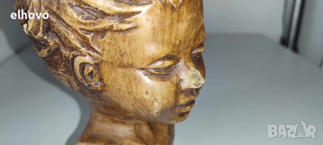 Бюст на момче от Gebroeders Van Paridon, снимка 3 - Антикварни и старинни предмети - 44634210