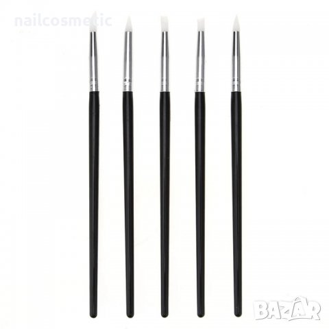 КОМПЛЕКТ СИЛИКОНОВИ ЧЕТКИ ЗА СКУЛПТУРИРАНЕ И ДЕКОРАЦИИ, снимка 6 - Продукти за маникюр - 37345636