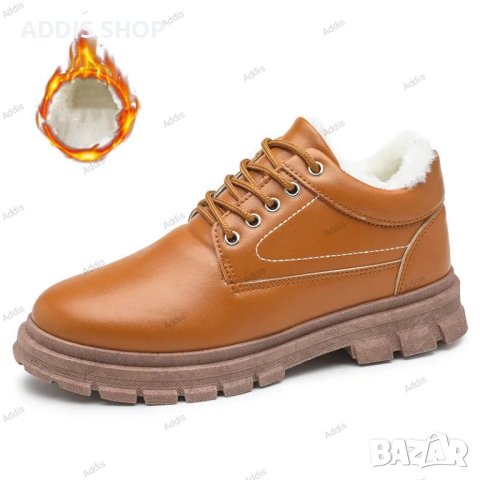 Мъжки зимни ежедневни обувки в стил Martin Boots ®, Британски стил, 2цвята - 023, снимка 5 - Ежедневни обувки - 39177255