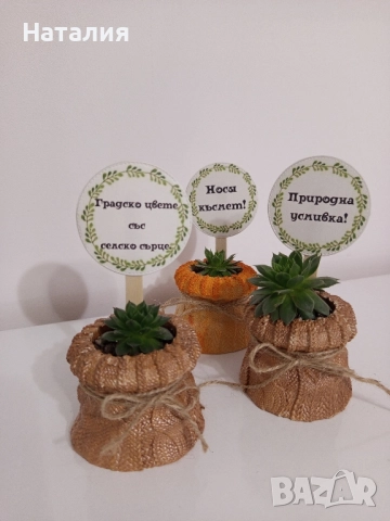 Гипсови кашпи и свещници., снимка 14 - Декорация за дома - 49763474