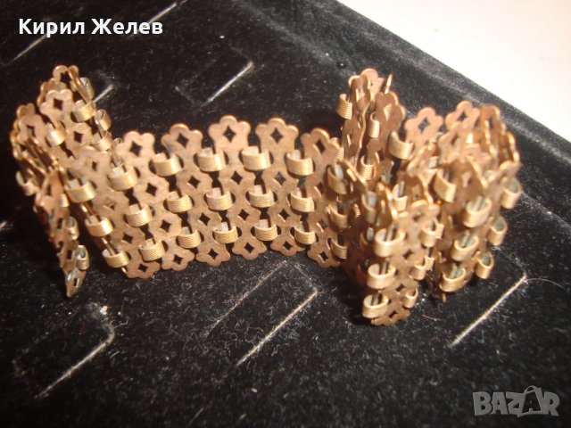 ЧАСТ от СТАРИННА ОГЪРЛИЦА БРОНЗ МАЙСТОРСКА ПЛЕТКА РЕТРО БИЖУ 9897, снимка 7 - Антикварни и старинни предмети - 30652649