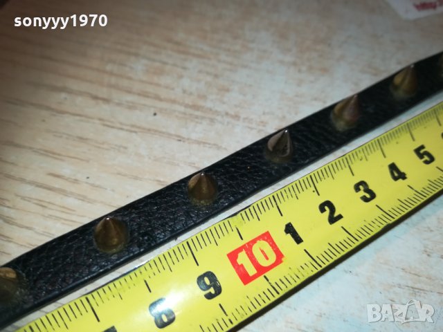 кожен нашииник с златни шипове-внос франция, снимка 12 - Колекции - 30315351