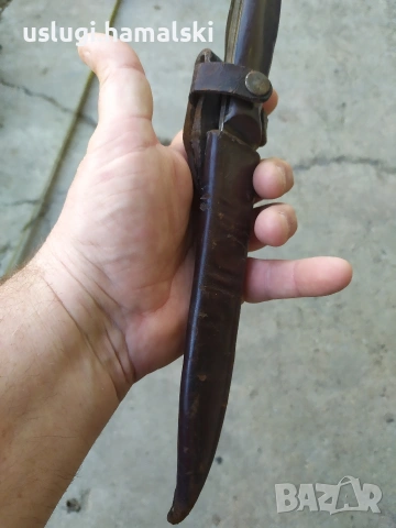 Стар нож с кания, снимка 8 - Антикварни и старинни предмети - 54173695