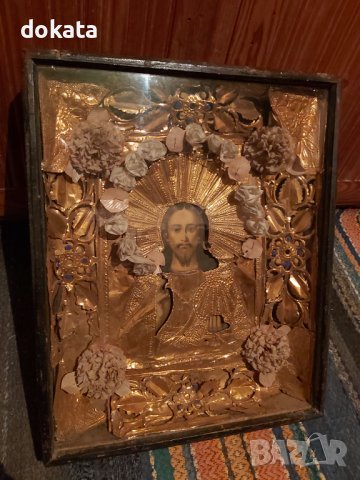 Стара домашна икона, снимка 2 - Икони - 39316933