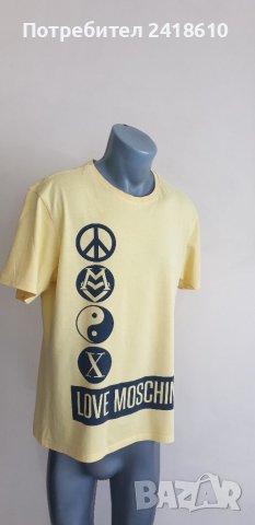 LOVE MOSCHINO Cotton Made in Italy Mens  Size L ОРИГИНАЛ! Мъжка Тениска!, снимка 7 - Тениски - 40565531