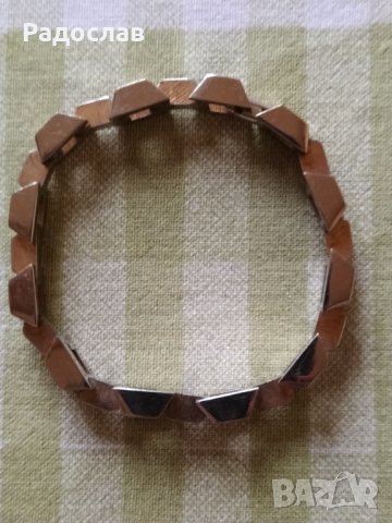 гривна от медицинска стомана в два цвята, снимка 4 - Гривни - 34222869