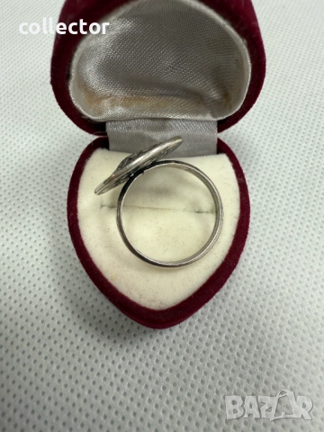 Гръцки сребърен пръстен с монета - Александър III. №7660, снимка 4 - Пръстени - 52624382