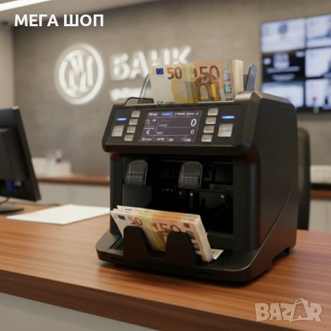 Многовалутна машина за броене на банкноти с детекция за фалшиви банкноти