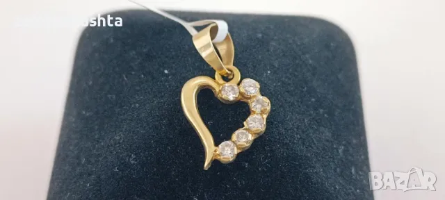 Златна висулка сърце-1,10гр/14
