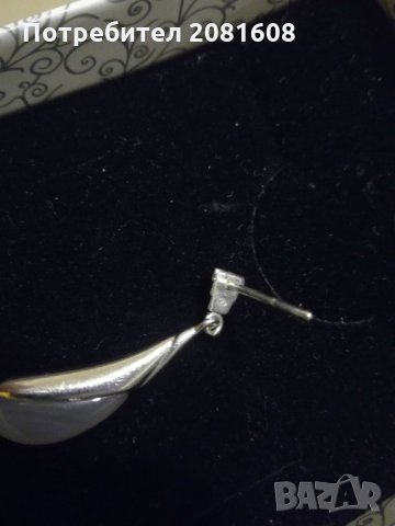 Обеци Emporio Armani,сребърни, снимка 2 - Обеци - 31755636