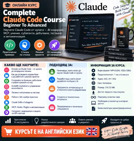 💻 Complete Claude Code Course – От начинаещ до напреднал
