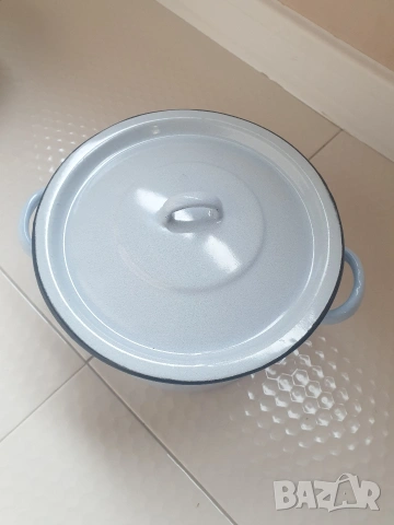 Емайлирана тенджера/старо производство, снимка 8 - Съдове за готвене - 54007463