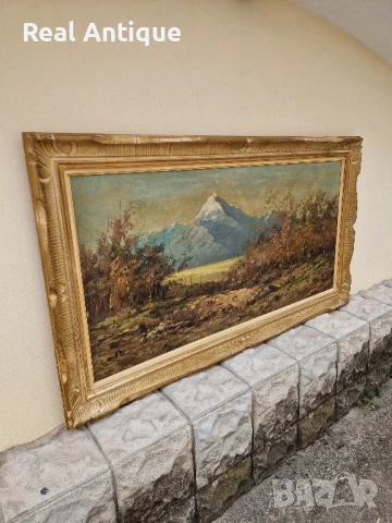 Уникална антикварна авторска картина масло върху платно- Wiliam Turnar , снимка 6 - Картини - 51204609