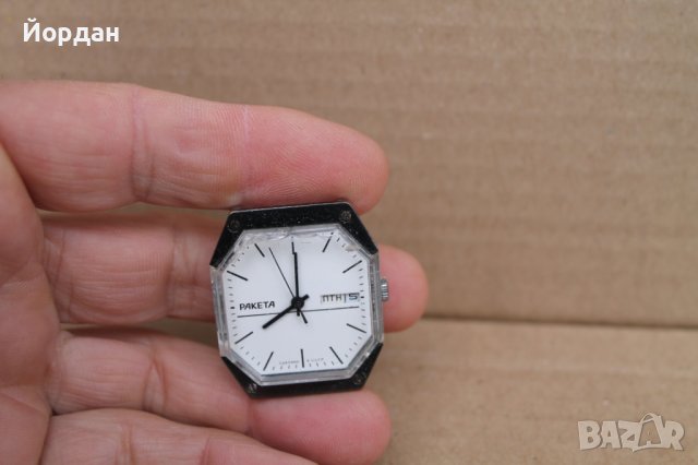 Рядък мъжки часовник СССР ''Ракета'' , снимка 3 - Мъжки - 44338187