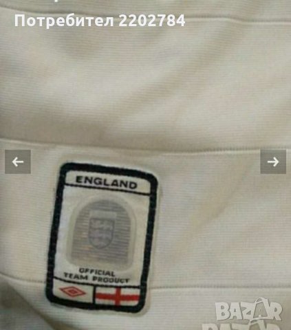 Оригинална тениска Англия,England, снимка 4 - Фен артикули - 30407339