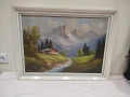Картина пийзаж върху платно с подпис, снимка 9