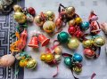 Винтидж стъклени коледни играчки + дядо Мраз , снимка 3