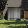 vidaXL Къща за куче с покрив черна 110x103x109 см поцинкована стомана, снимка 2