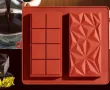  Дубайски Дубай комбиниран шоколад силиконов молд форма калъп цяла плочка шоколадов блок , снимка 6