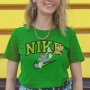 Nike/Найк дамски, мъжки и детски тениски с къс ръкав, щампа, зелена, памучни блузки, том и джери, снимка 1